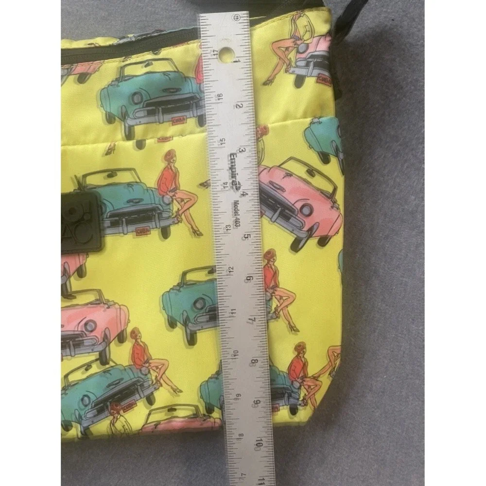 Retro Go Sac Vintage Cars 50s Pin-up Girl Cars Crossbody Shoulder Bag Purse Tote